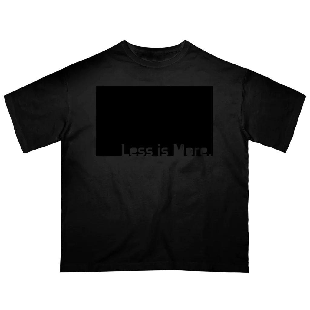 migaluの漆黒のミニマルデザイン オーバーサイズTシャツ