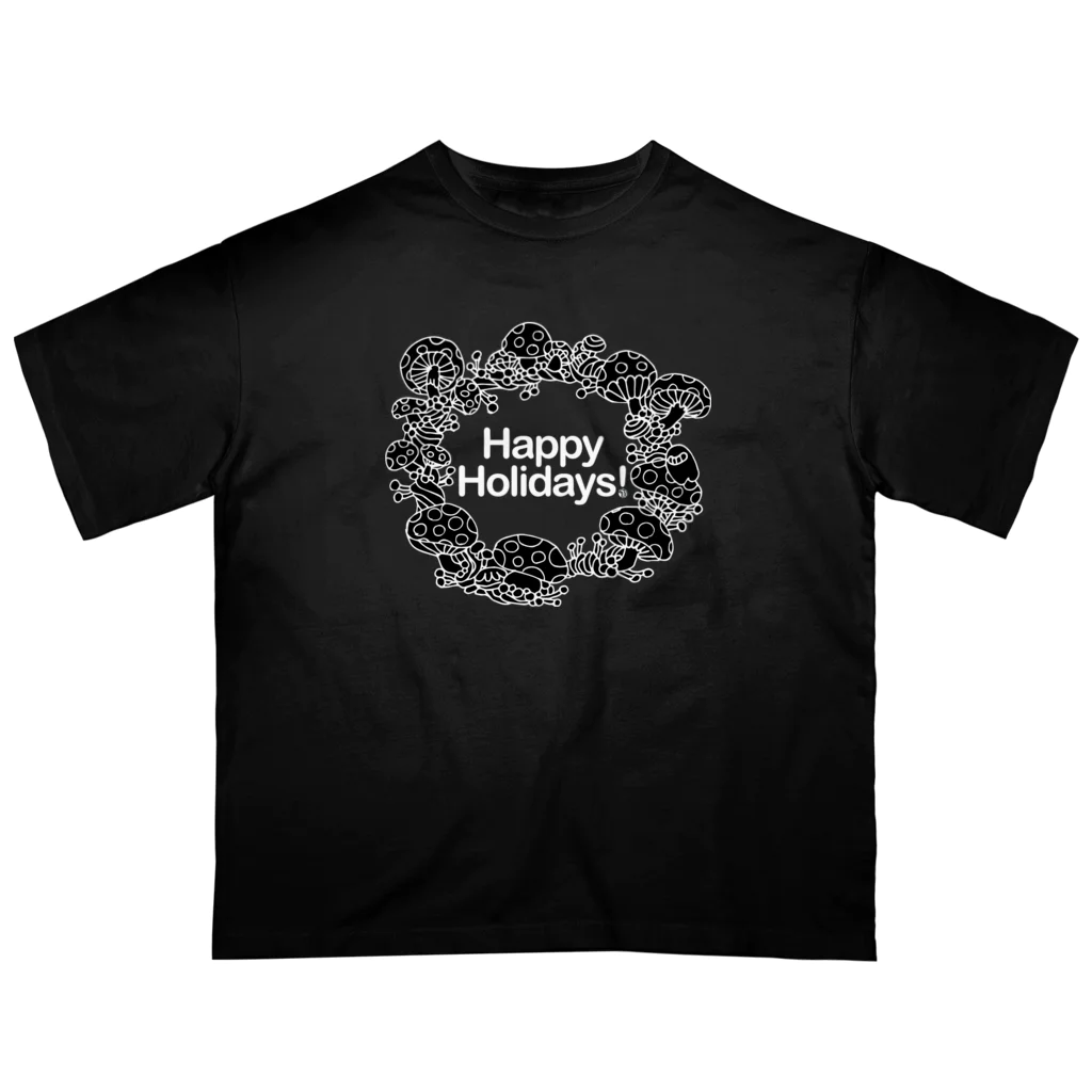 TUBEADのきのこリン　ぱ〜と３　#HappyHolidays オーバーサイズTシャツ