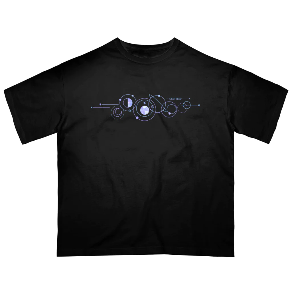 香庭くゆるのスターシード/宇宙/星 オーバーサイズTシャツ