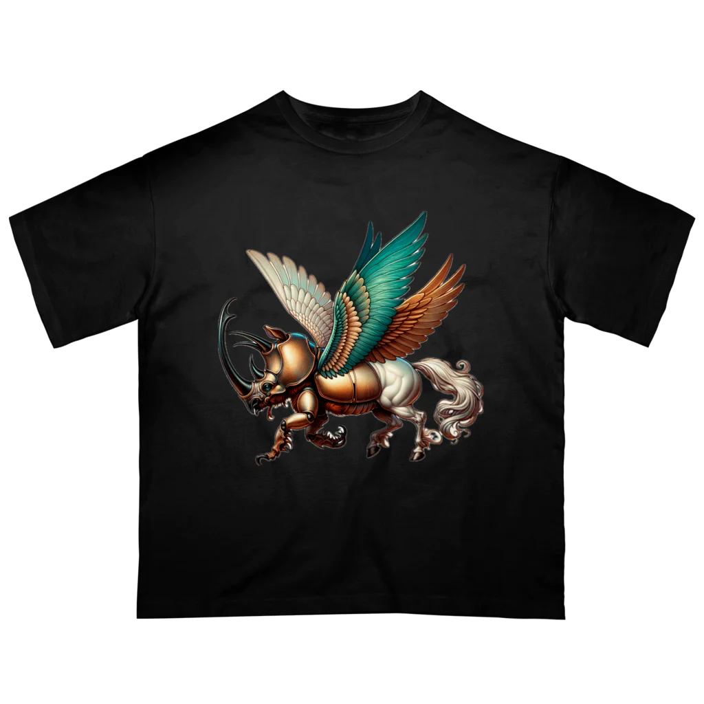 animal×animalのbeetle×pegasus=? オーバーサイズTシャツ