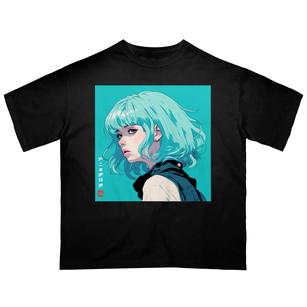 PuruPuruPunkのアニメが好き (01) オーバーサイズTシャツ