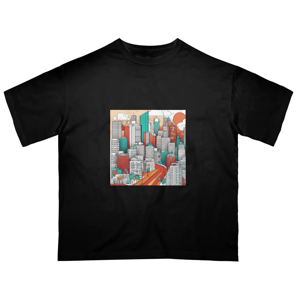 ANTARESのアーバンアート オーバーサイズTシャツ