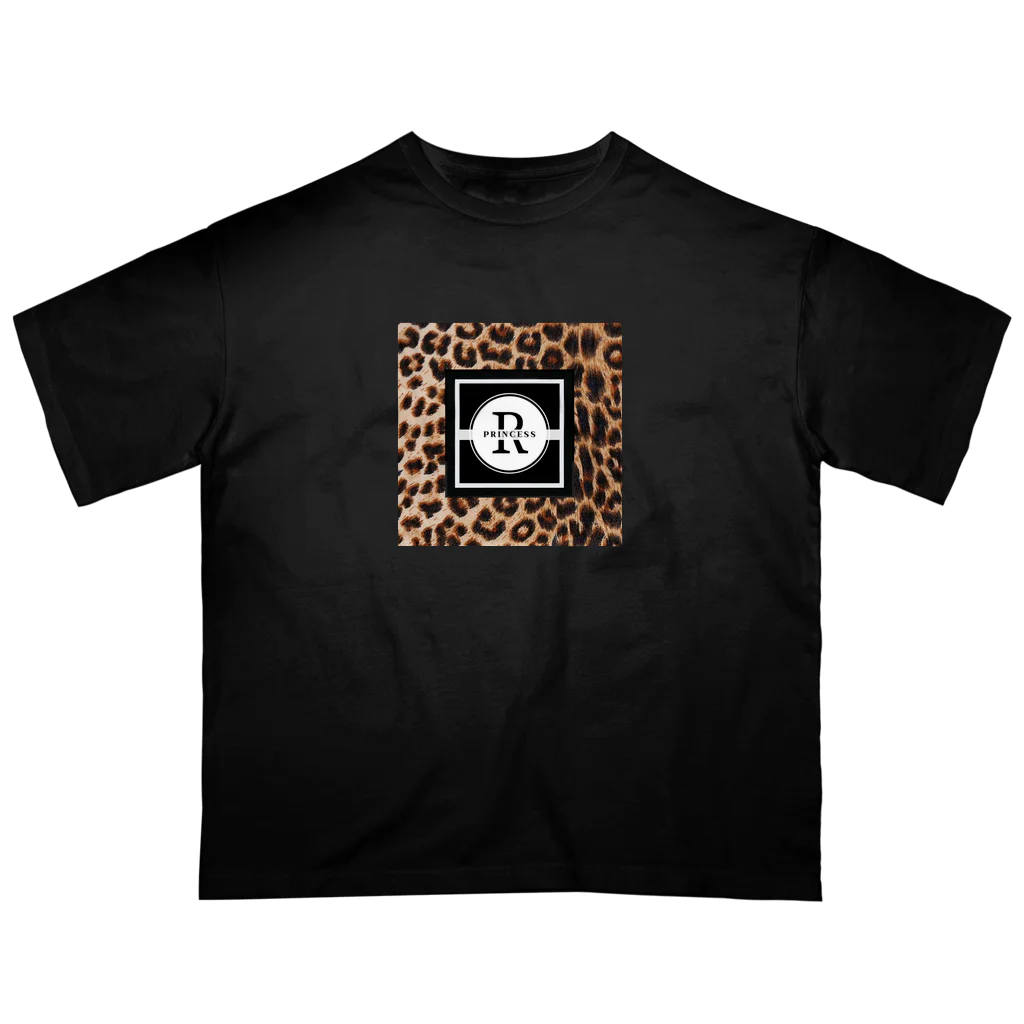 ROYAL Princessのカッコいい大人のヒョウ柄シリーズ（茶色） Oversized T-Shirt