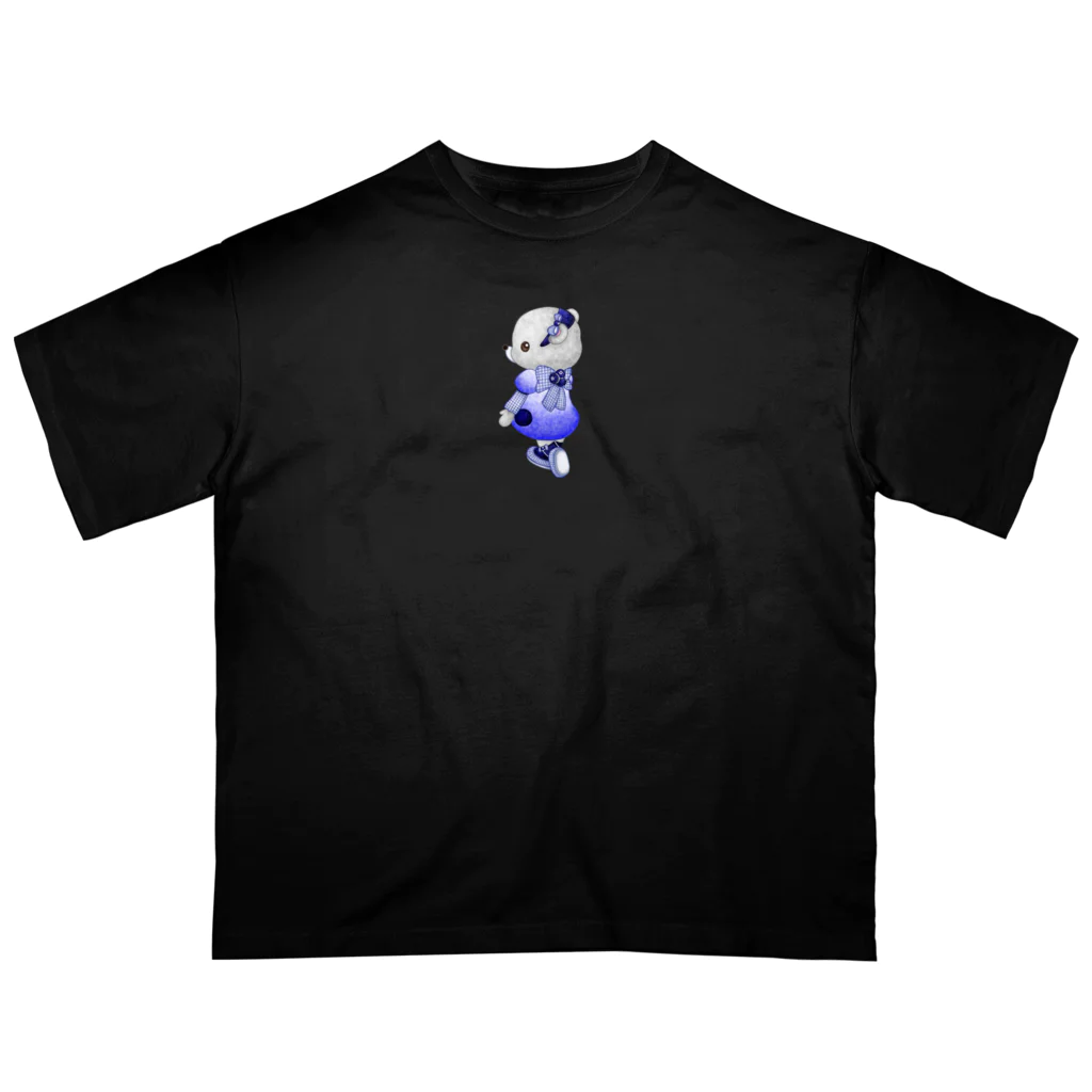 satoayaのアニマルカフェのフルーツファッション　ブルーベリー オーバーサイズTシャツ