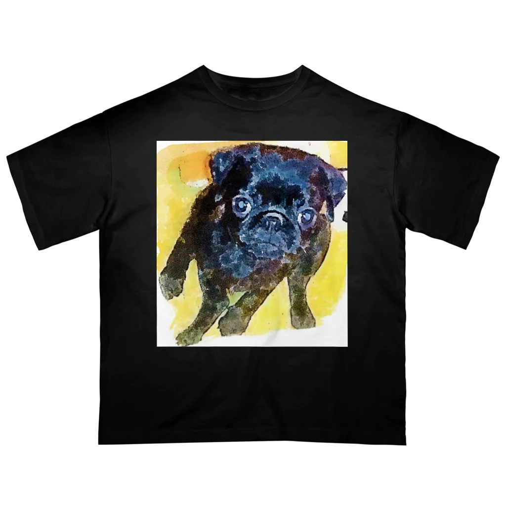 KenHana ハウスのパグ犬　グッズ オーバーサイズTシャツ