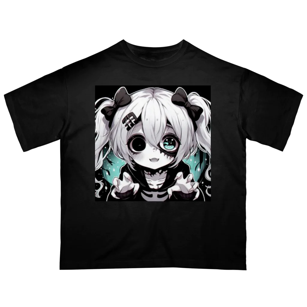 saitou1x4のホラー　かわいいグール１ オーバーサイズTシャツ