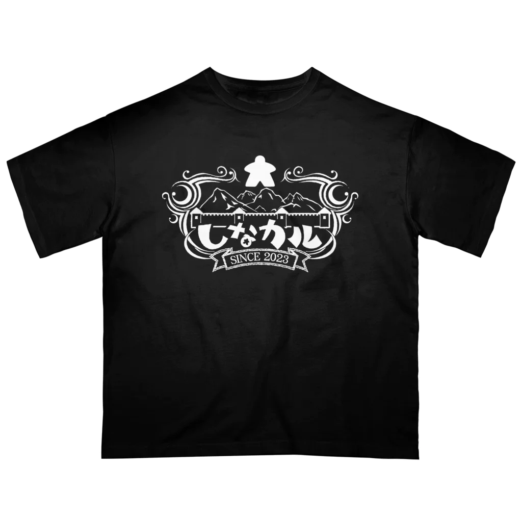 カフェSUBBOX@長野のしなカル　白文字 オーバーサイズTシャツ