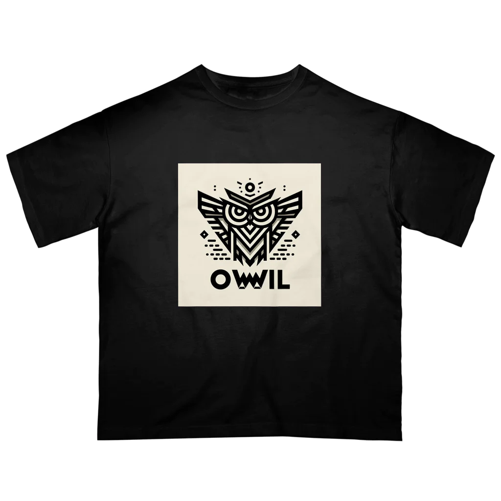 kotpopのOwl and knowledge オーバーサイズTシャツ