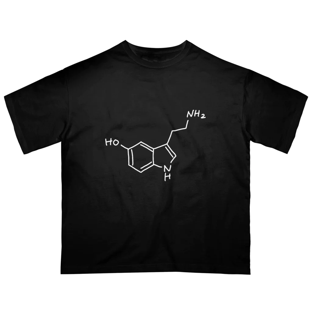 シンプルなケミカルたち。の精神安定 セロトニン (ホワイト)  Serotonin (White) オーバーサイズTシャツ