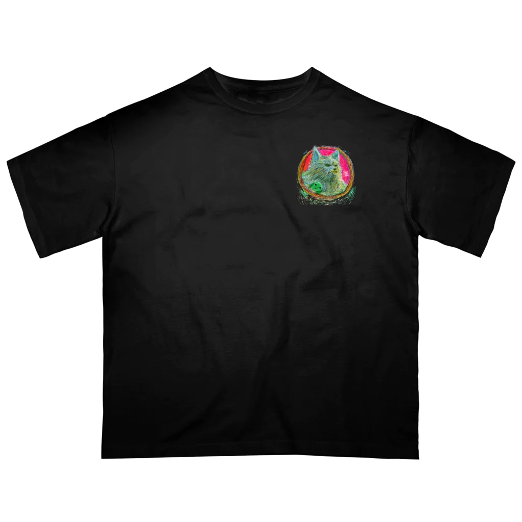 仙人掌/sabotenのワーウルフとサボテン Oversized T-Shirt