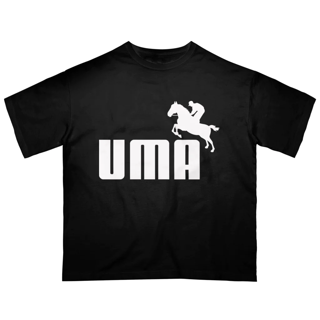 牛川 暗のグッズショップのUMA（白） オーバーサイズTシャツ