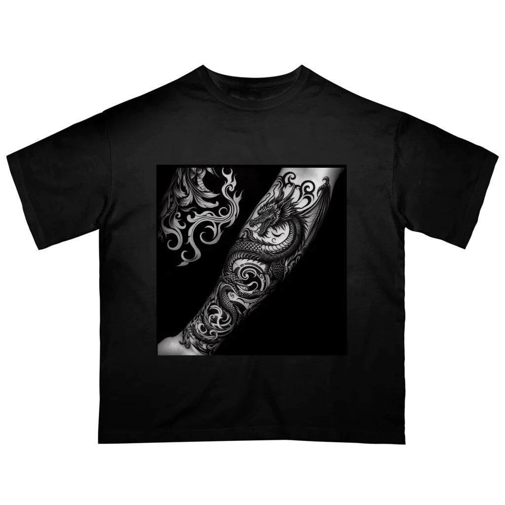 ⭐️digital aRt iChi⭐️の☆大人気☆ 刺青 タトゥー オーバーサイズ カットソー Tシャツ メンズ レディース オーバーサイズTシャツ