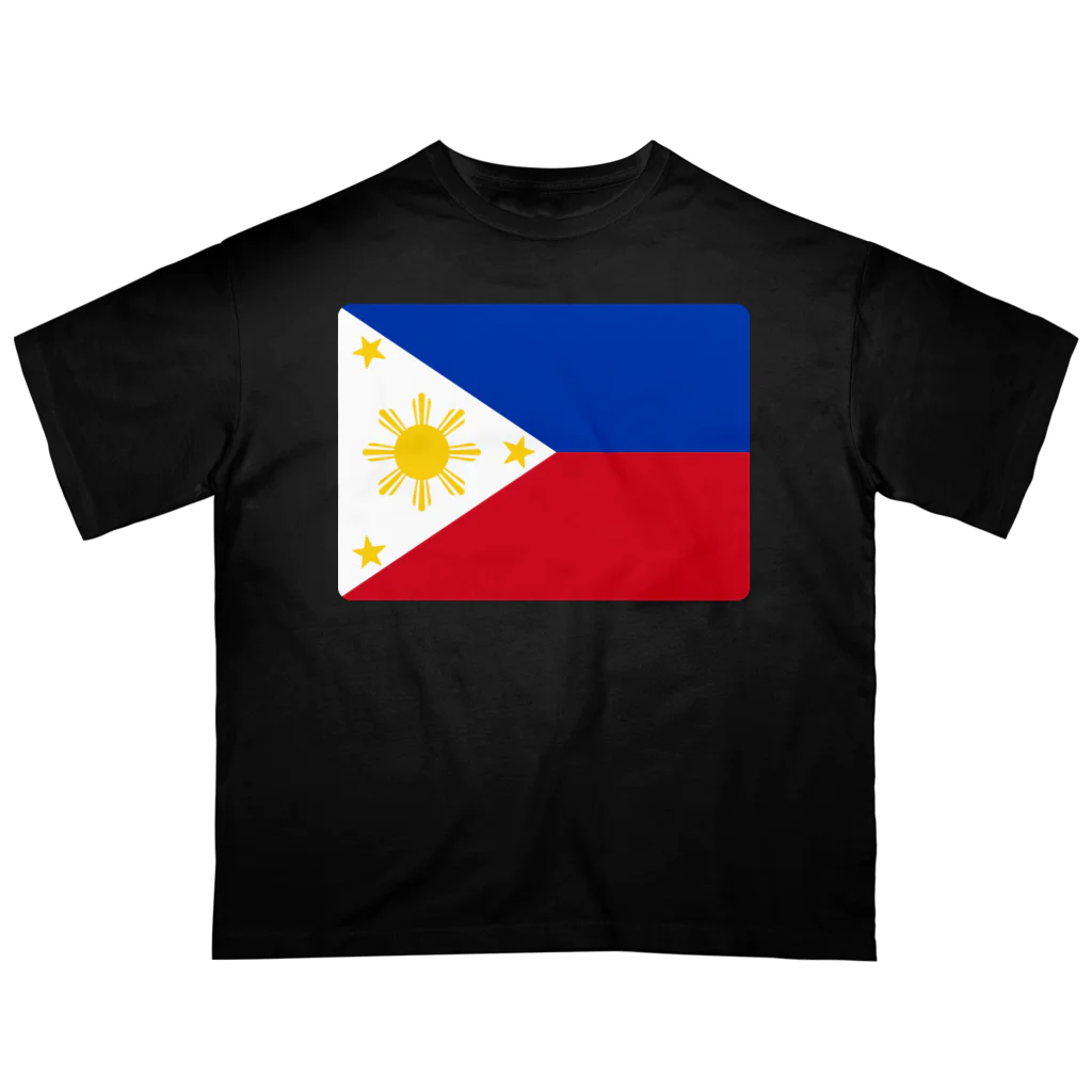 お絵かき屋さんのフィリピンの国旗 Oversized T-Shirt
