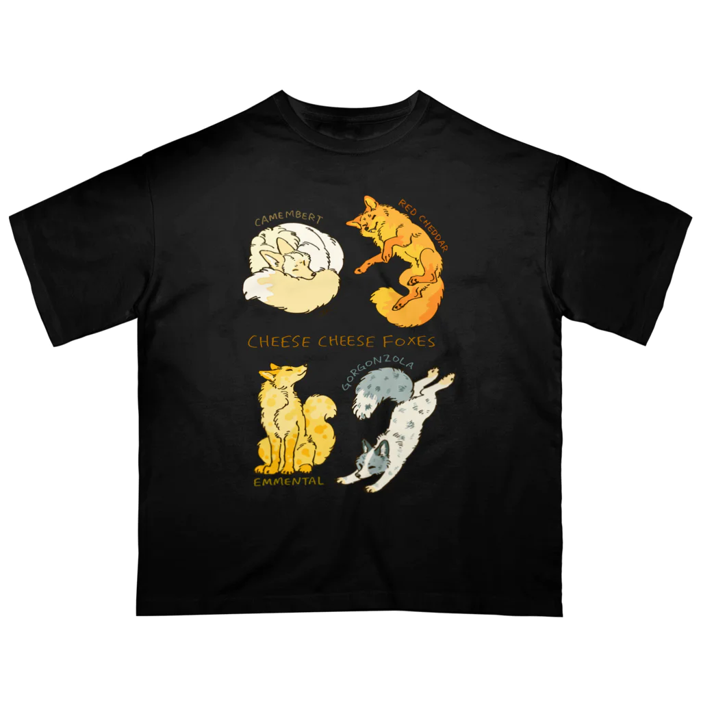 タタナ幻獣館のCHEESE CHEESE FOXES オーバーサイズTシャツ