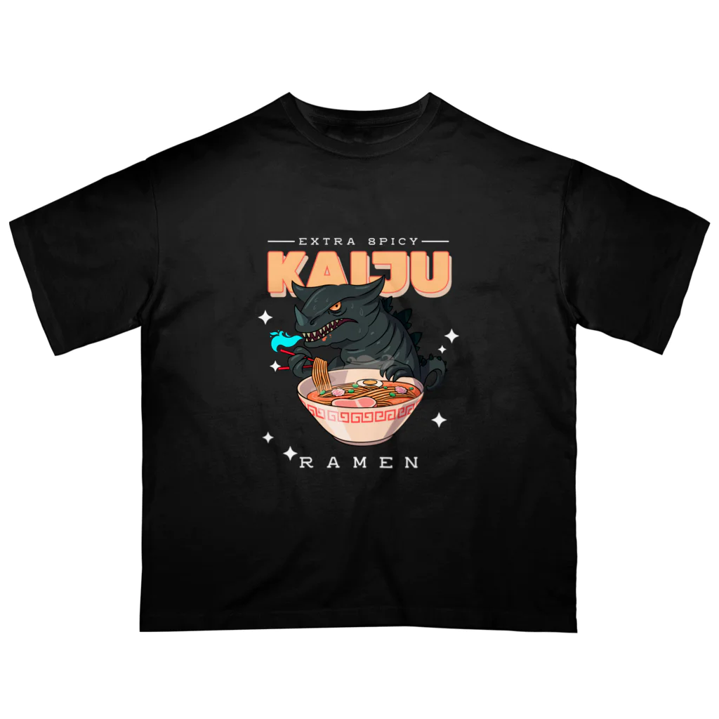 World_Teesのレトロアニメ怪獣ラーメン  オーバーサイズTシャツ