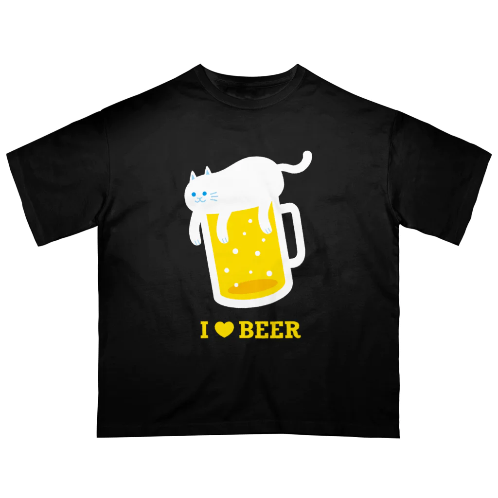 hiropo3のねこ泡ビール Oversized T-Shirt