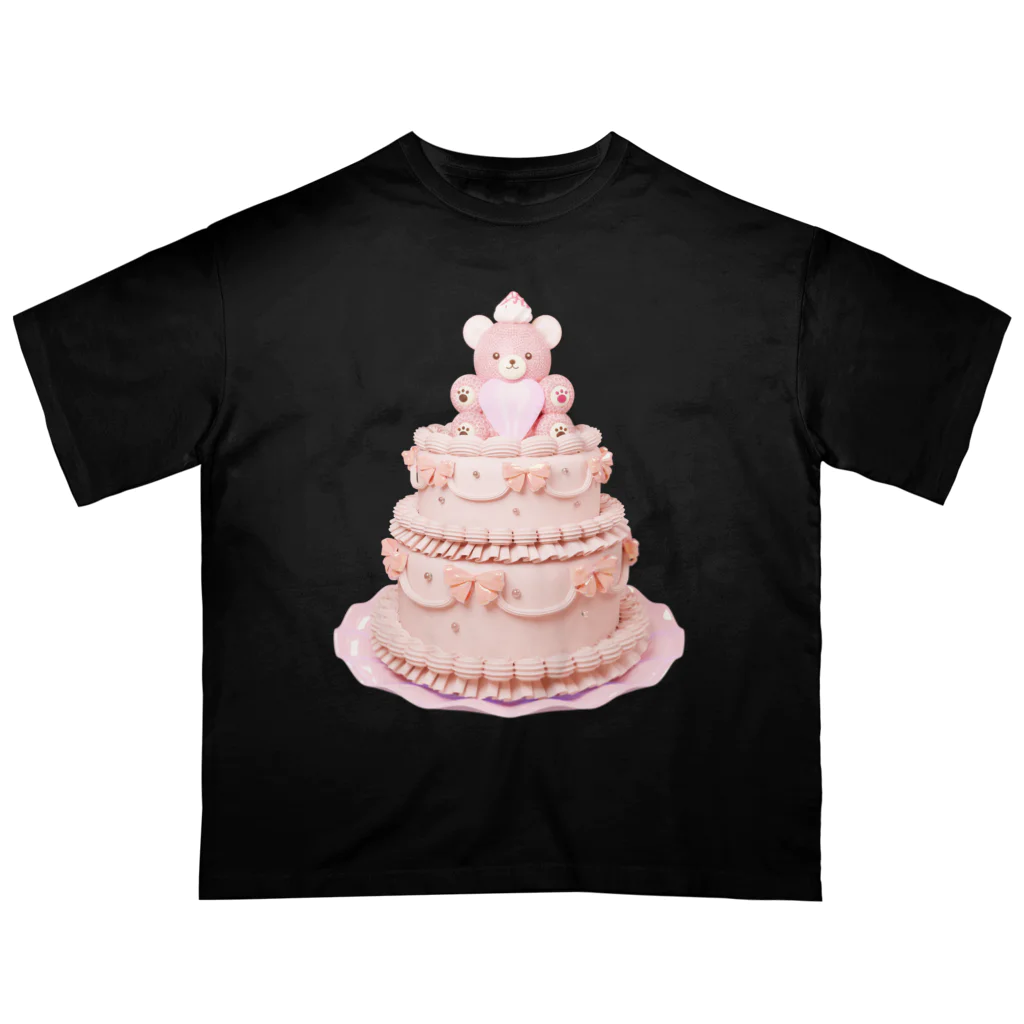 moom's shopのcake bear pink オーバーサイズTシャツ