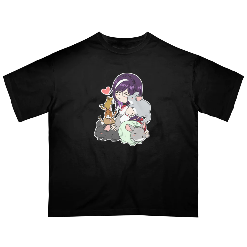 Chinchilla’ｓ（ちんちら～ず）の葉月なちゅえ＆ほわぷりちんちらーずコラボグッズ オーバーサイズTシャツ