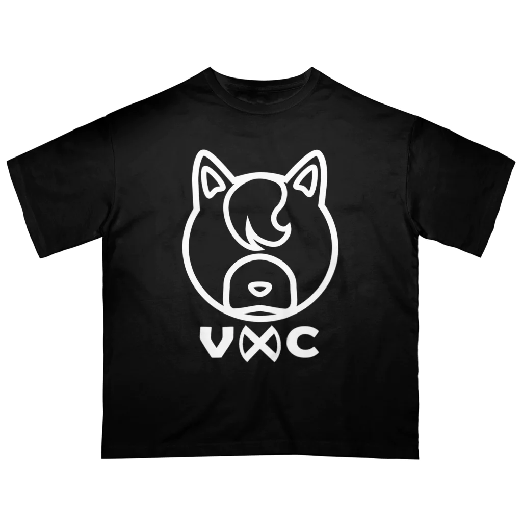 VIRTUAL CROSSのShiba Logo white  オーバーサイズTシャツ