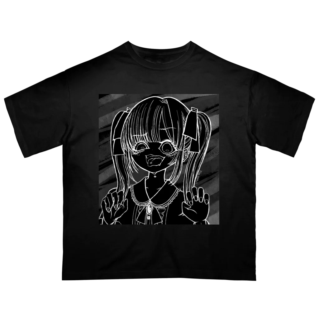 ねことホワイトノイズのジラジョちゃんTシャツ オーバーサイズTシャツ