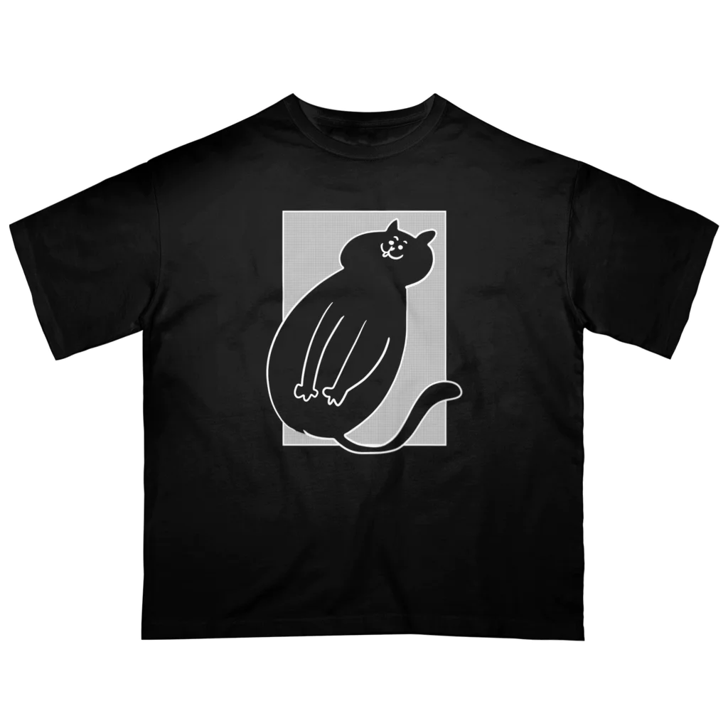 けちゃっぷごはんのお店のおへそナイナイねこ🐱 オーバーサイズTシャツ