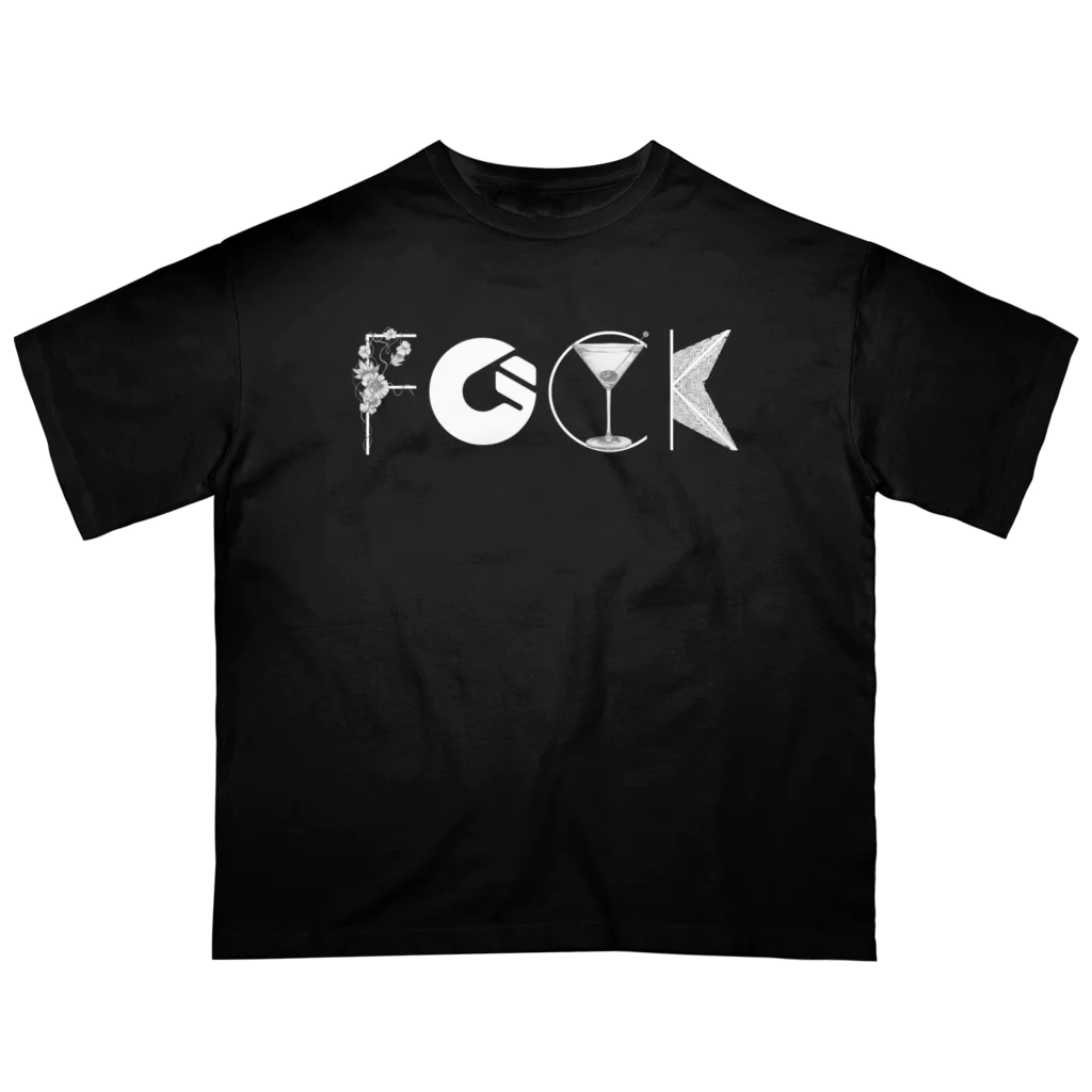 GOODWEATHERのf"G"CK 白ロゴシリーズ Oversized T-Shirt