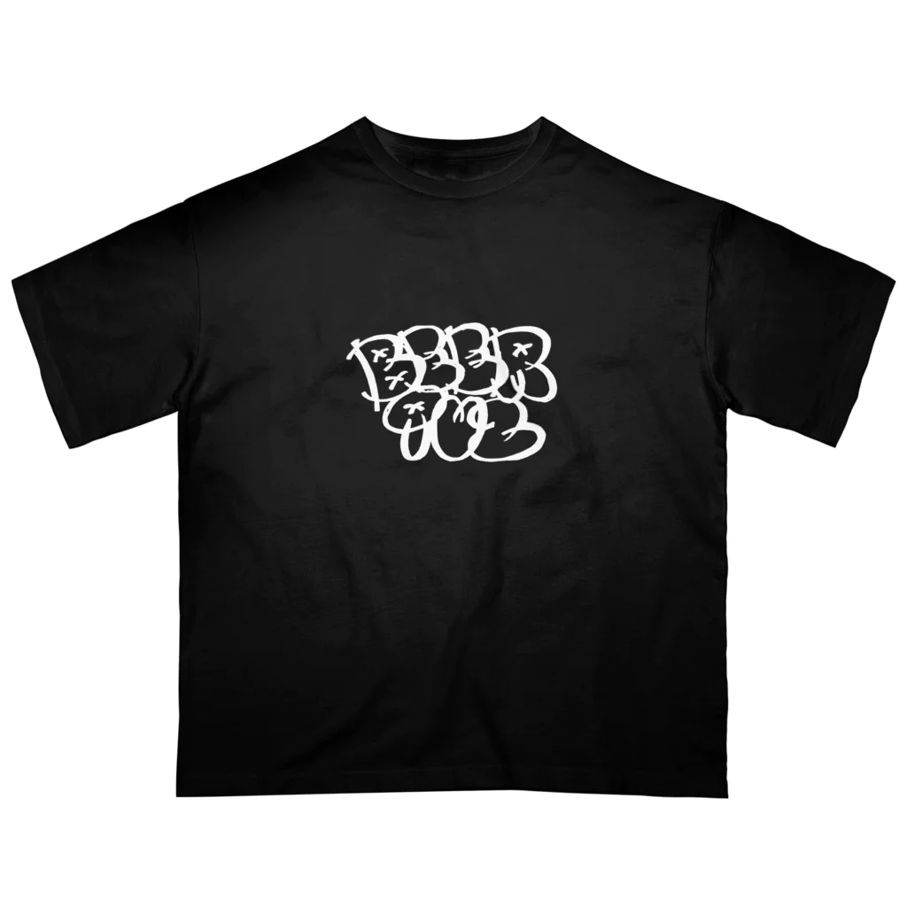 BEERquzのどうぐやのBeerquz tagging白 Oversized T-Shirt