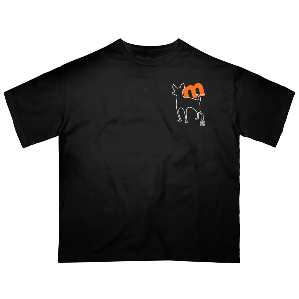 ミニピン クラブ minipin clubのminipin QRコード Goods！濃色！ Oversized T-Shirt