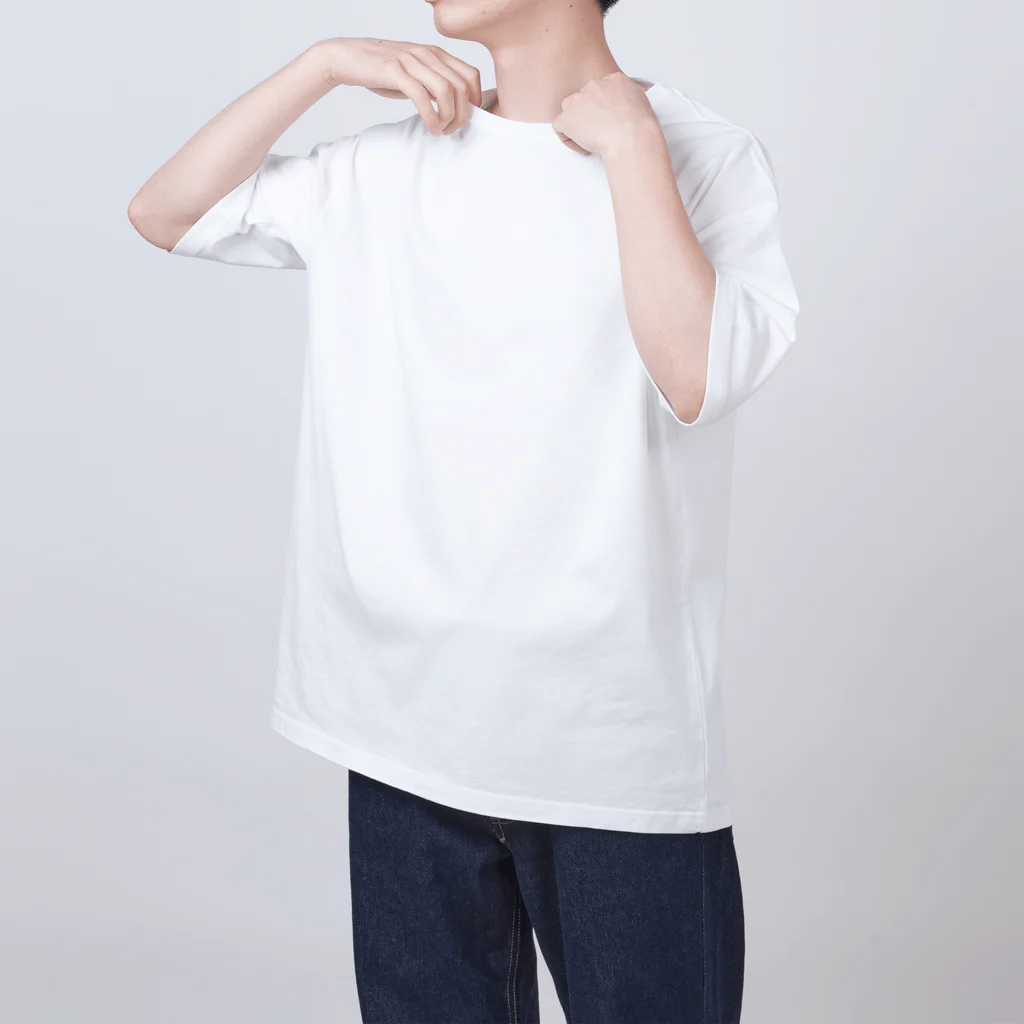 LalaHangeulの海馬パパとこども　ピンク(ハングルデザイン)　バックプリント Oversized T-Shirt