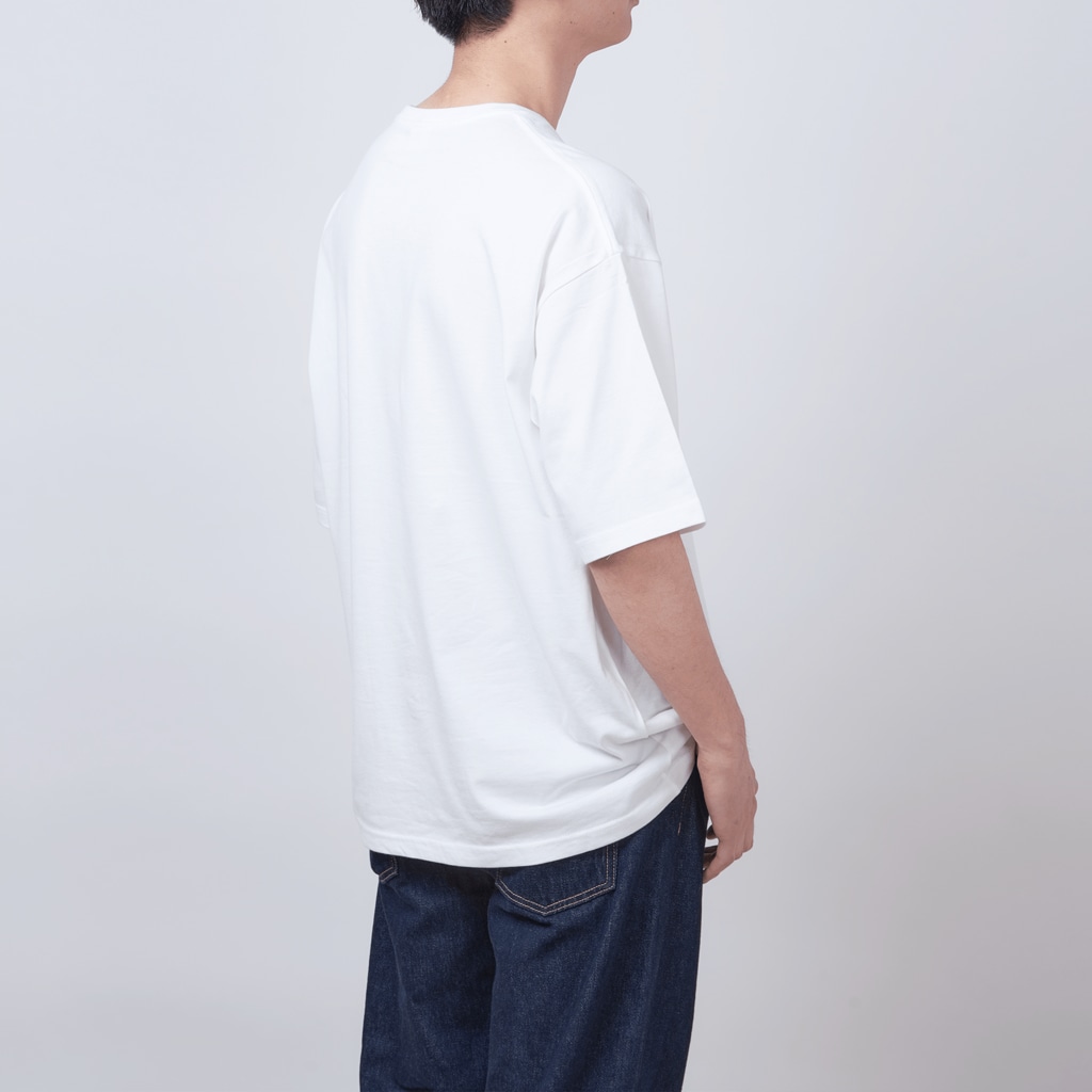 onehappinessのゴールデンレトリバー　crown heart　onehappiness　white Oversized T-Shirt