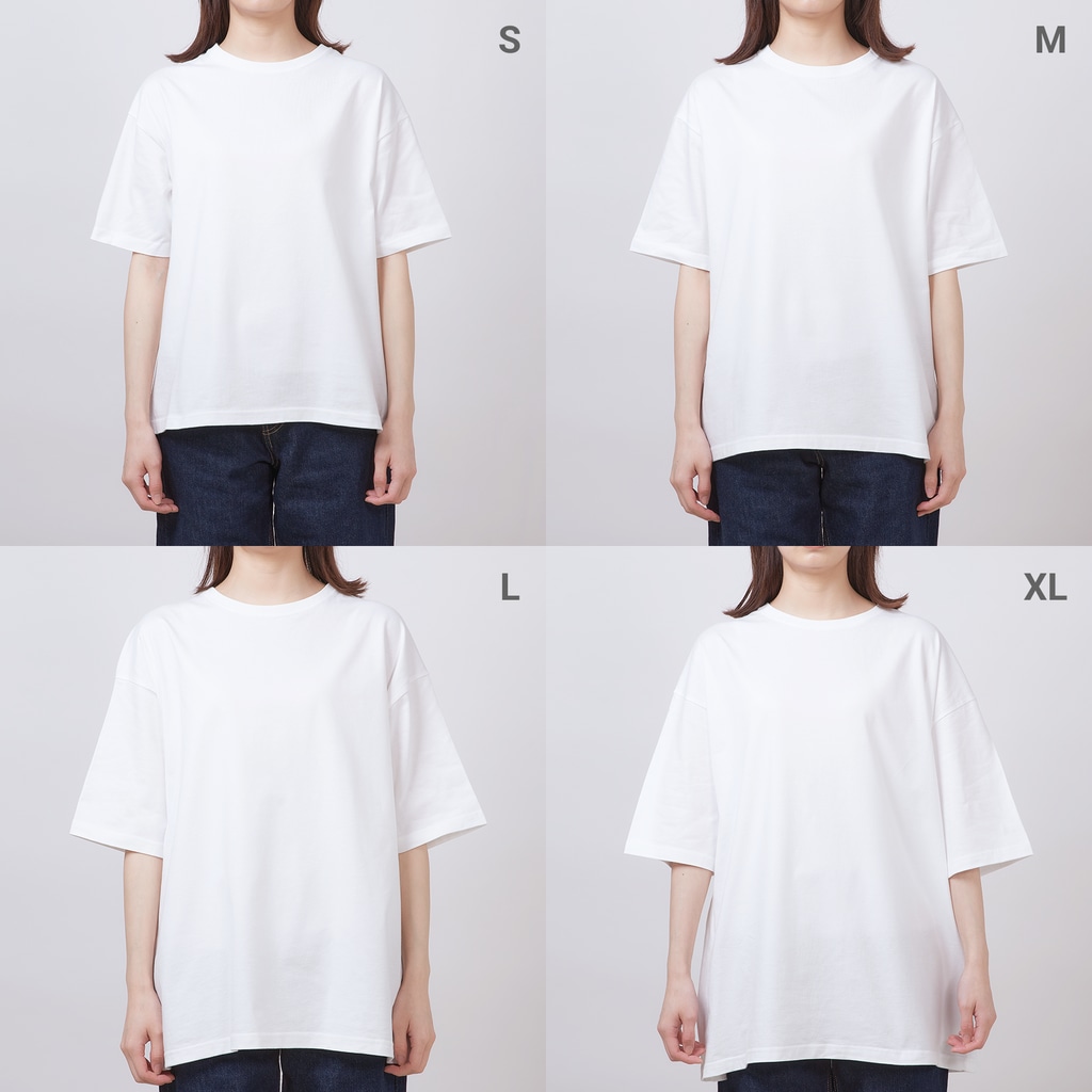 39太郎★レトロ雑貨屋のトキメキびっくりマーク Oversized T-Shirt
