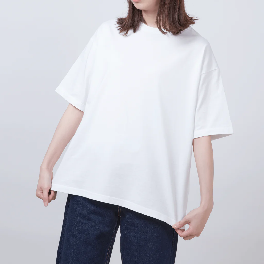 LalaHangeulの海馬パパとこども　ピンク(ハングルデザイン)　バックプリント Oversized T-Shirt