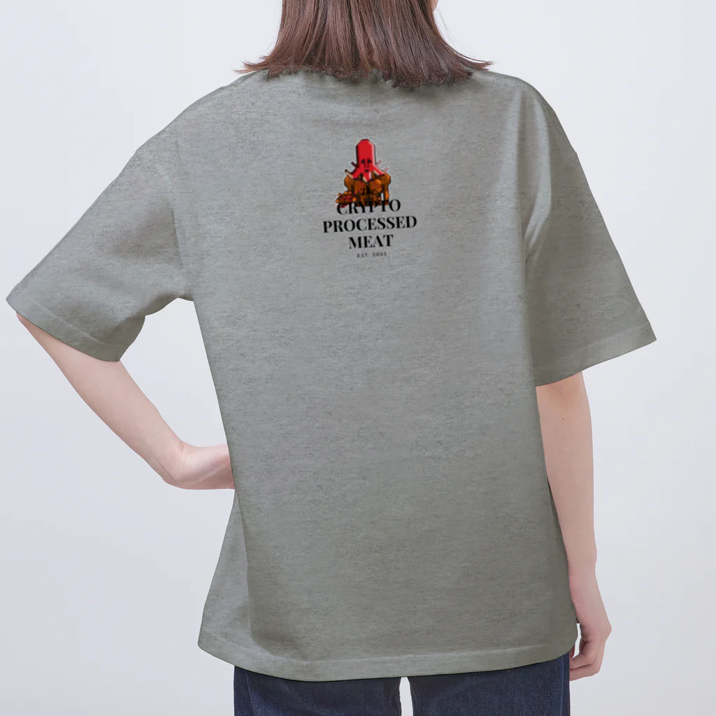 SHISE【日々を言葉と絵に】のCrypto Processed Meat オーバーサイズTシャツ