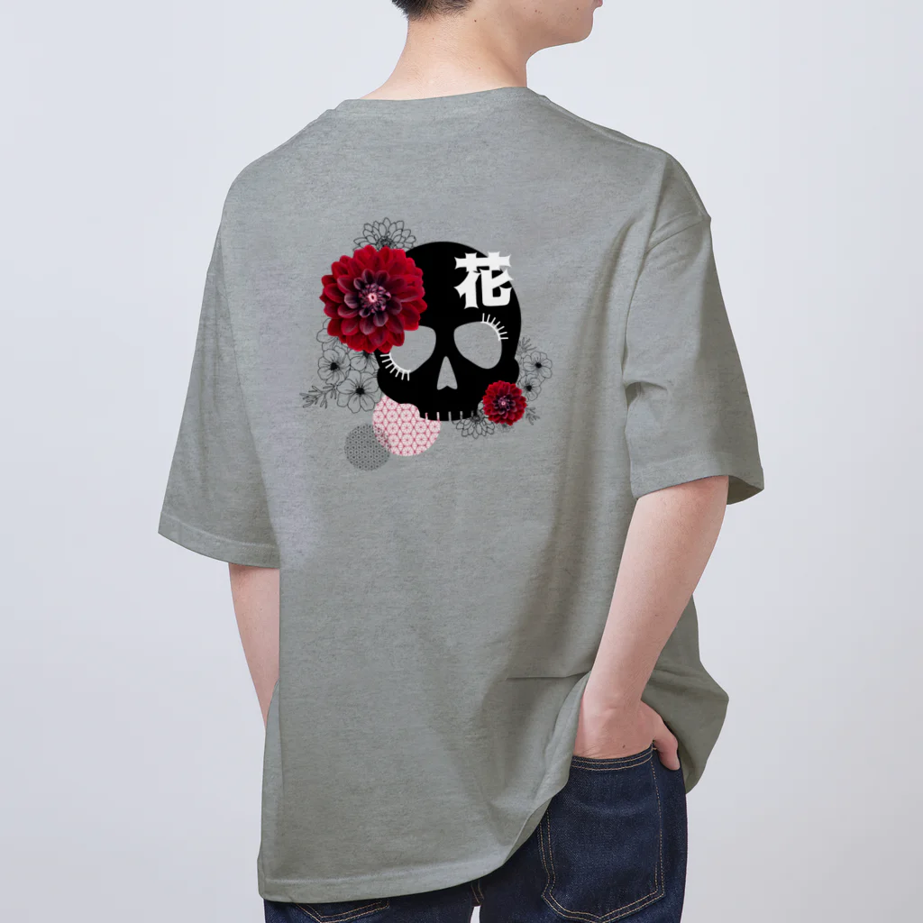 yuki-tsubakiのBetty skull 花 オーバーサイズTシャツ