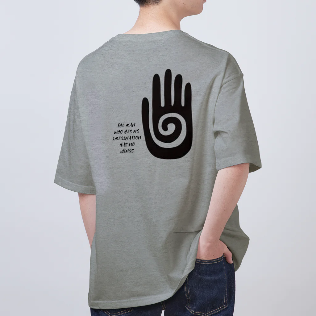 swellのココペリハンド(表裏プリント) オーバーサイズTシャツ