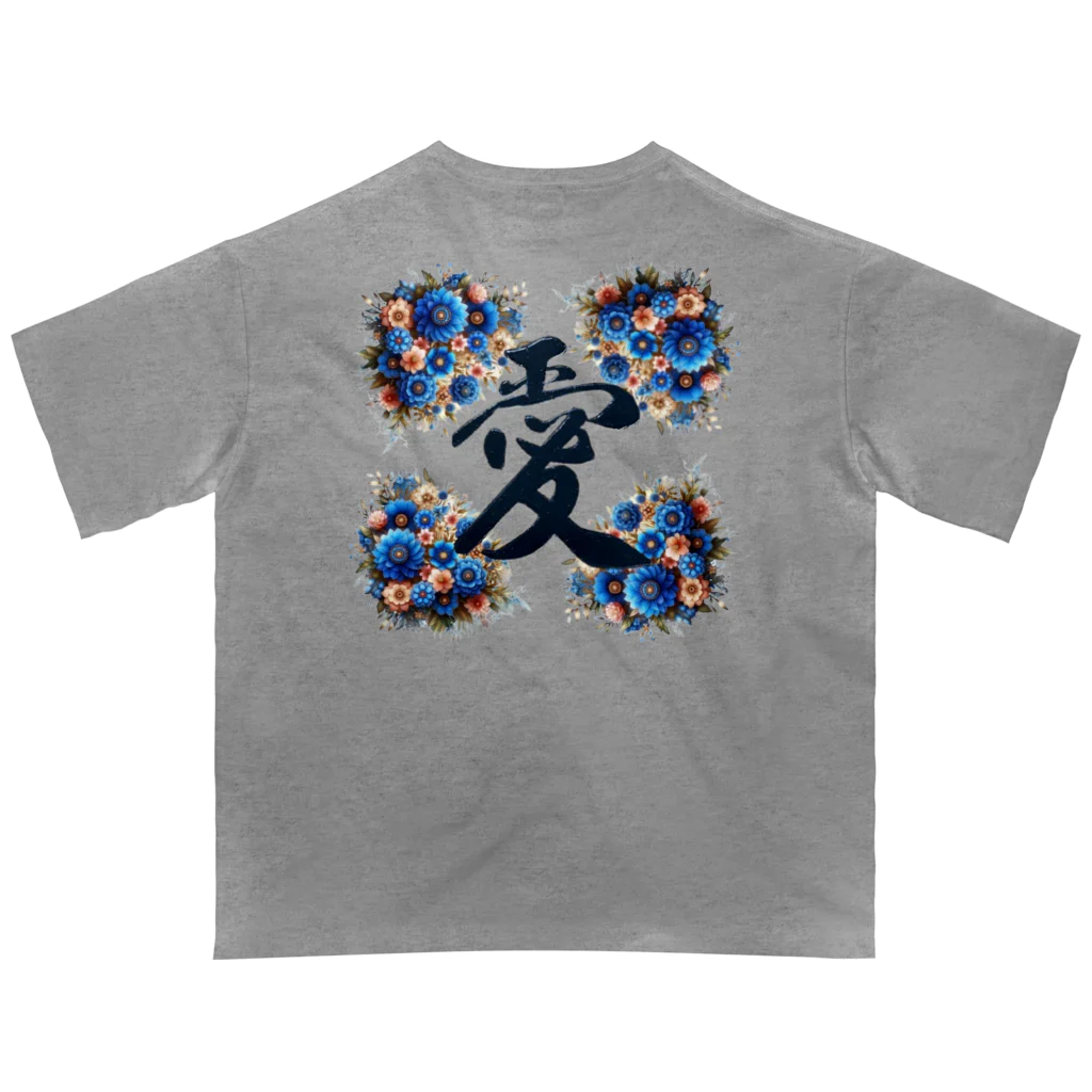 shinnaoの愛華の輝き　 "Radiance of Love and Blossoms" オーバーサイズTシャツ