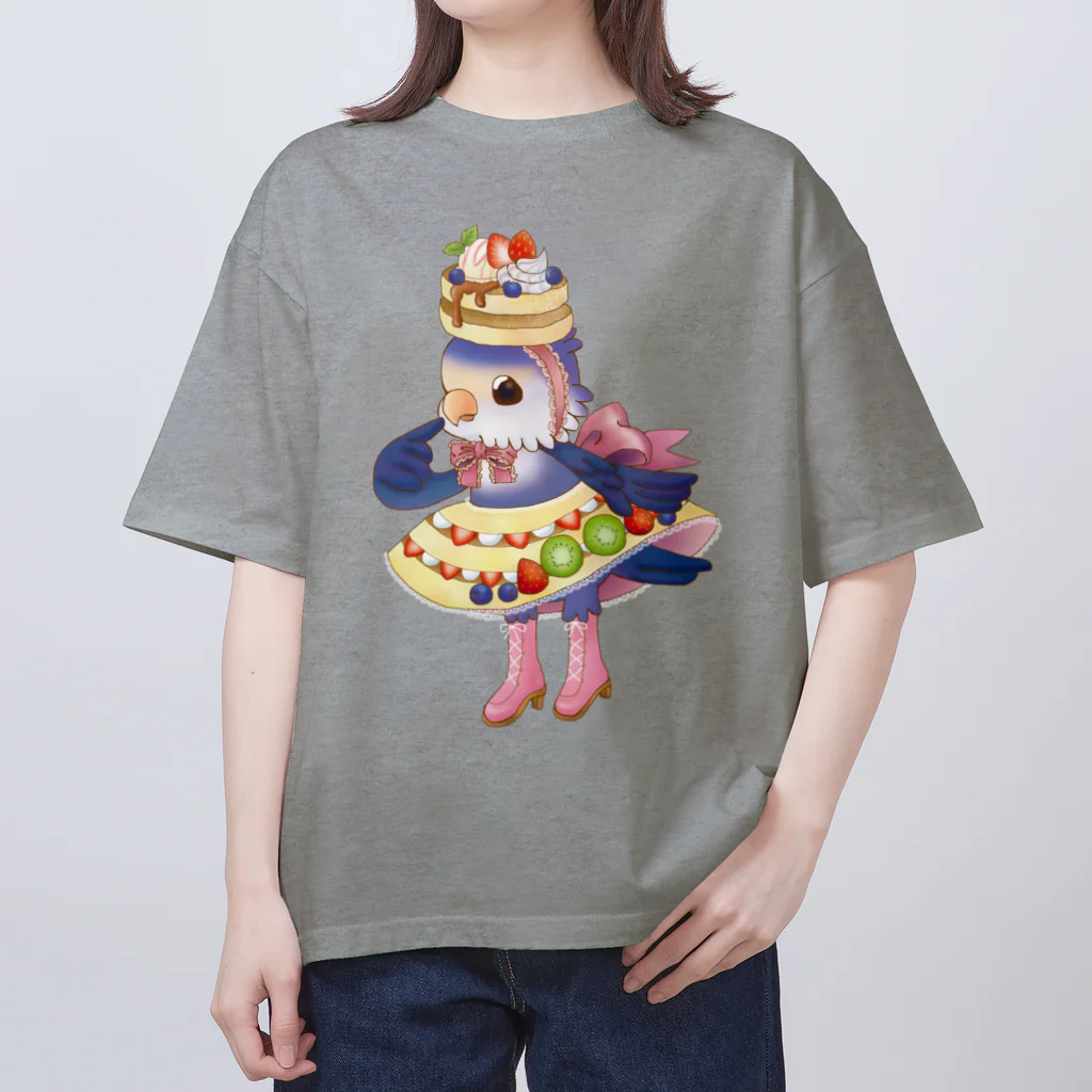 あにまるめいとのパンケーキドレスのバイオレットチェリー オーバーサイズTシャツ