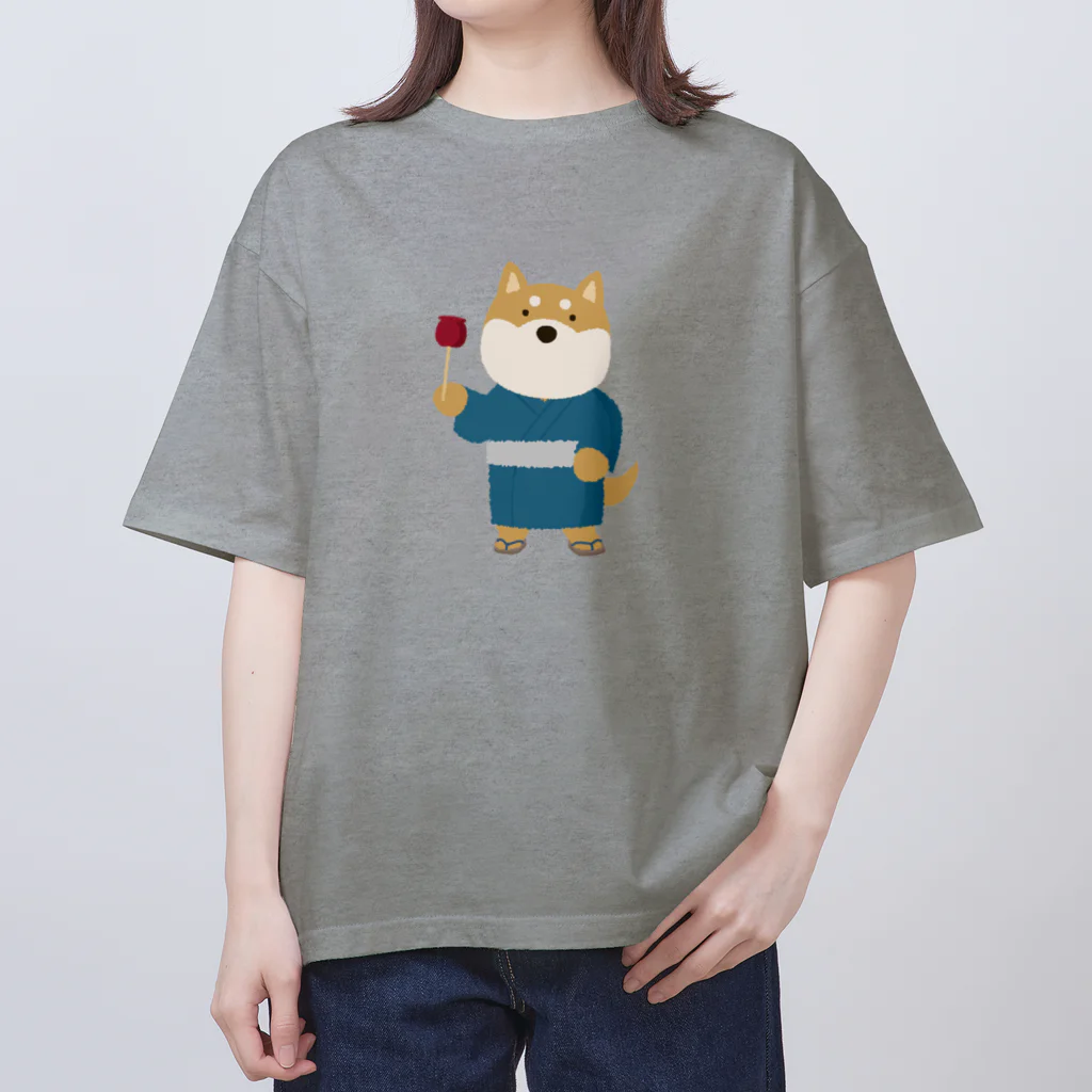 しばじるしデザインのりんごあめ食ス Oversized T-Shirt