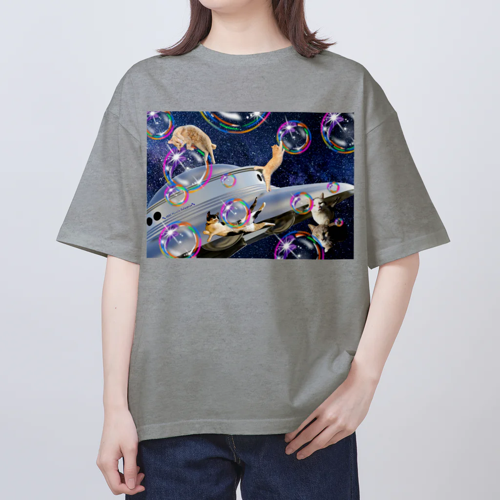 PoooLandのNNN Miracle Enterprise〜シャボンとニャンコ オーバーサイズTシャツ