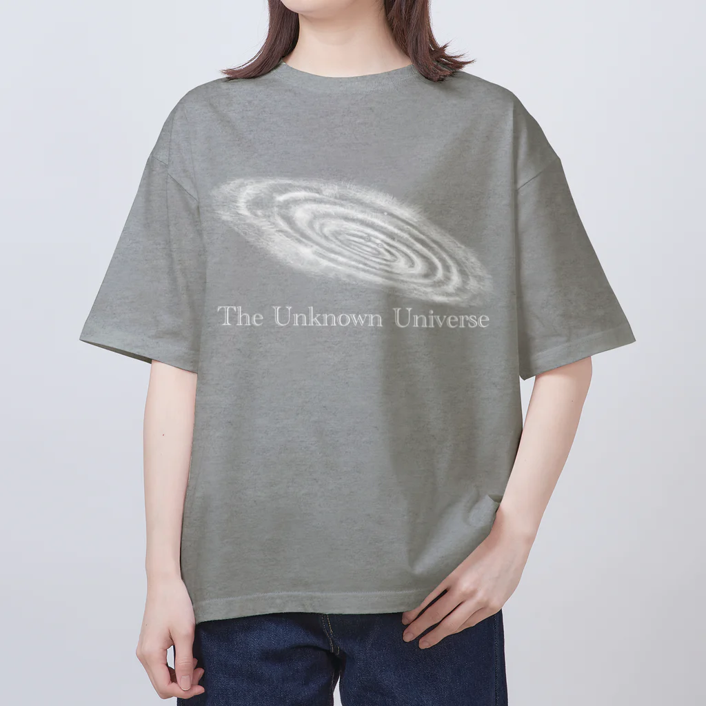 ミミコンブのThe Unknown Universe(ホワイト) Oversized T-Shirt