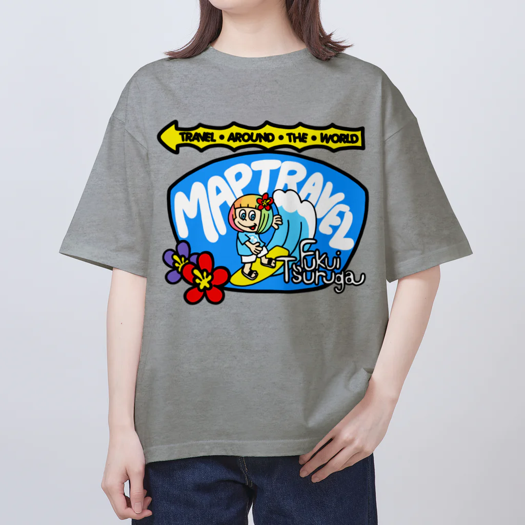 ハワイが大好きな女の子『HENOHENO MAPPY』のマップトラベルスタッフ着用(ハワイを愛するあなたへ) Oversized T-Shirt