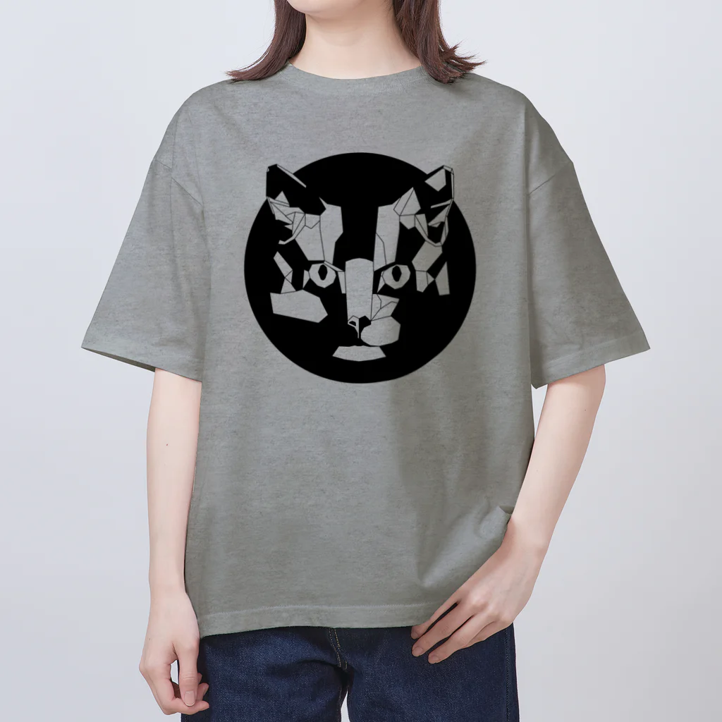 Fontaのジオメトリック猫 Oversized T-Shirt