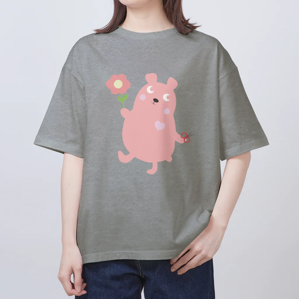 ayahana-storeの花っぴぃクラシック　ピンク Oversized T-Shirt