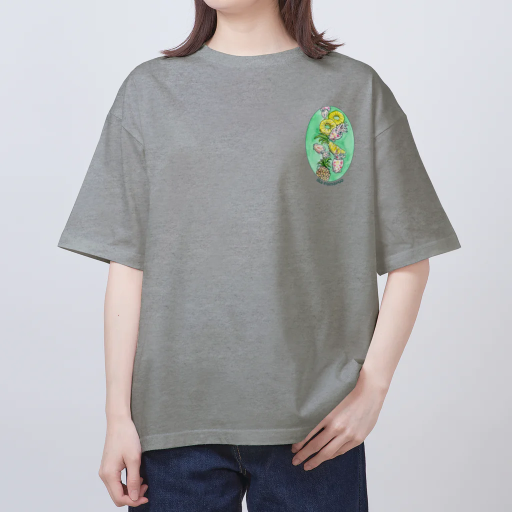 MoChi_Megのイカパイナポー=Ika&Pineapple Oversized T-Shirt