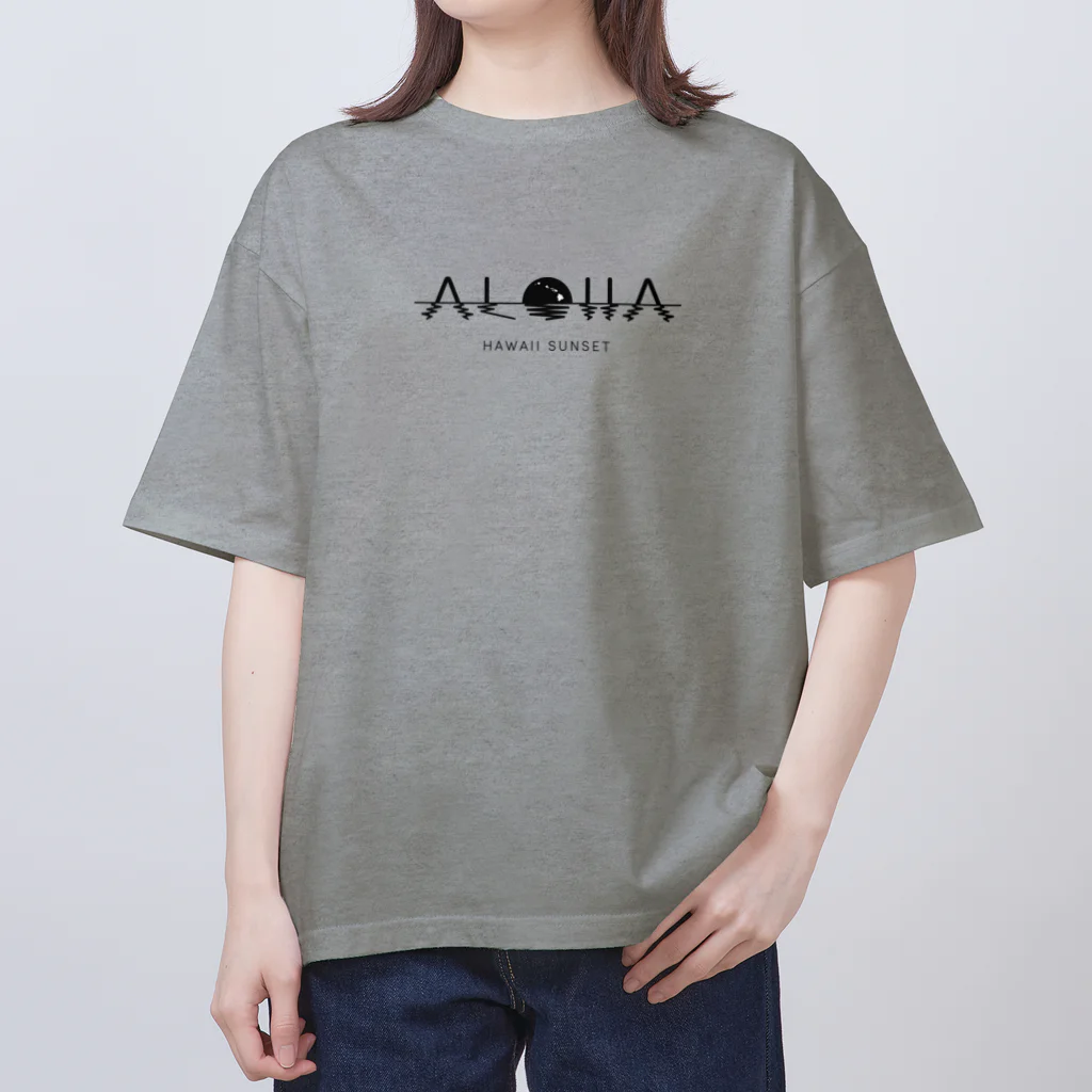 ALOHAのハワイのサンセット Oversized T-Shirt