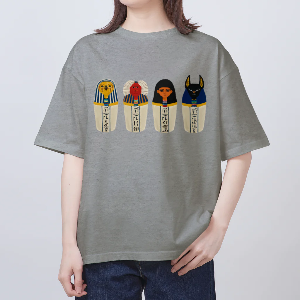 Ufufuyaの古代エジプト　カノポス壺 Oversized T-Shirt