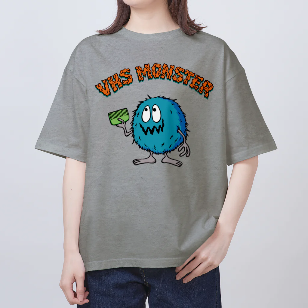 YOKAI BROSのVHS MONSTER クラックロゴ（オレンジ版） オーバーサイズTシャツ