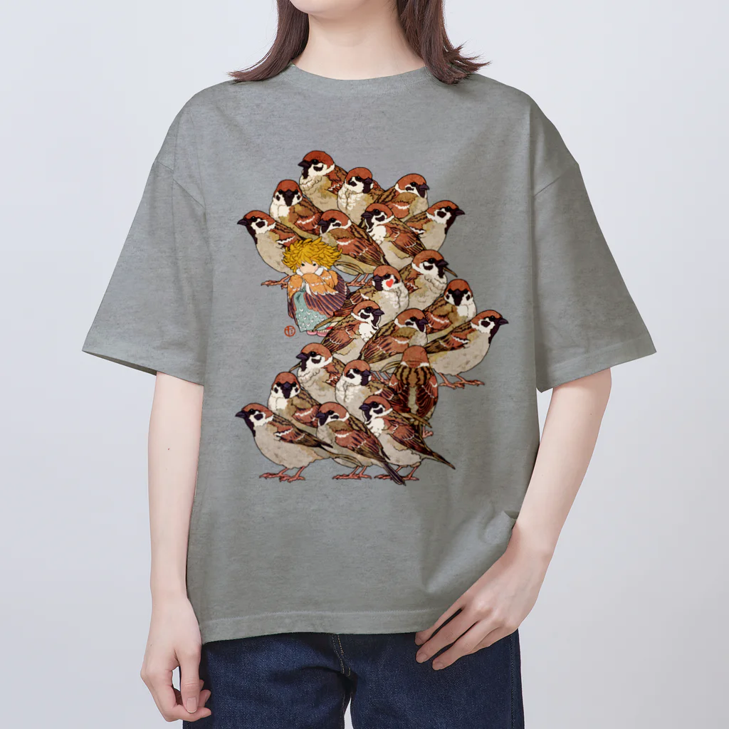 吉川 達哉 tatsuya yoshikawaの雀の精 Oversized T-Shirt