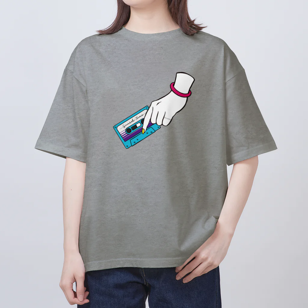 Mi-CRAFTWORKSのミックステープを君に　ブルー Oversized T-Shirt