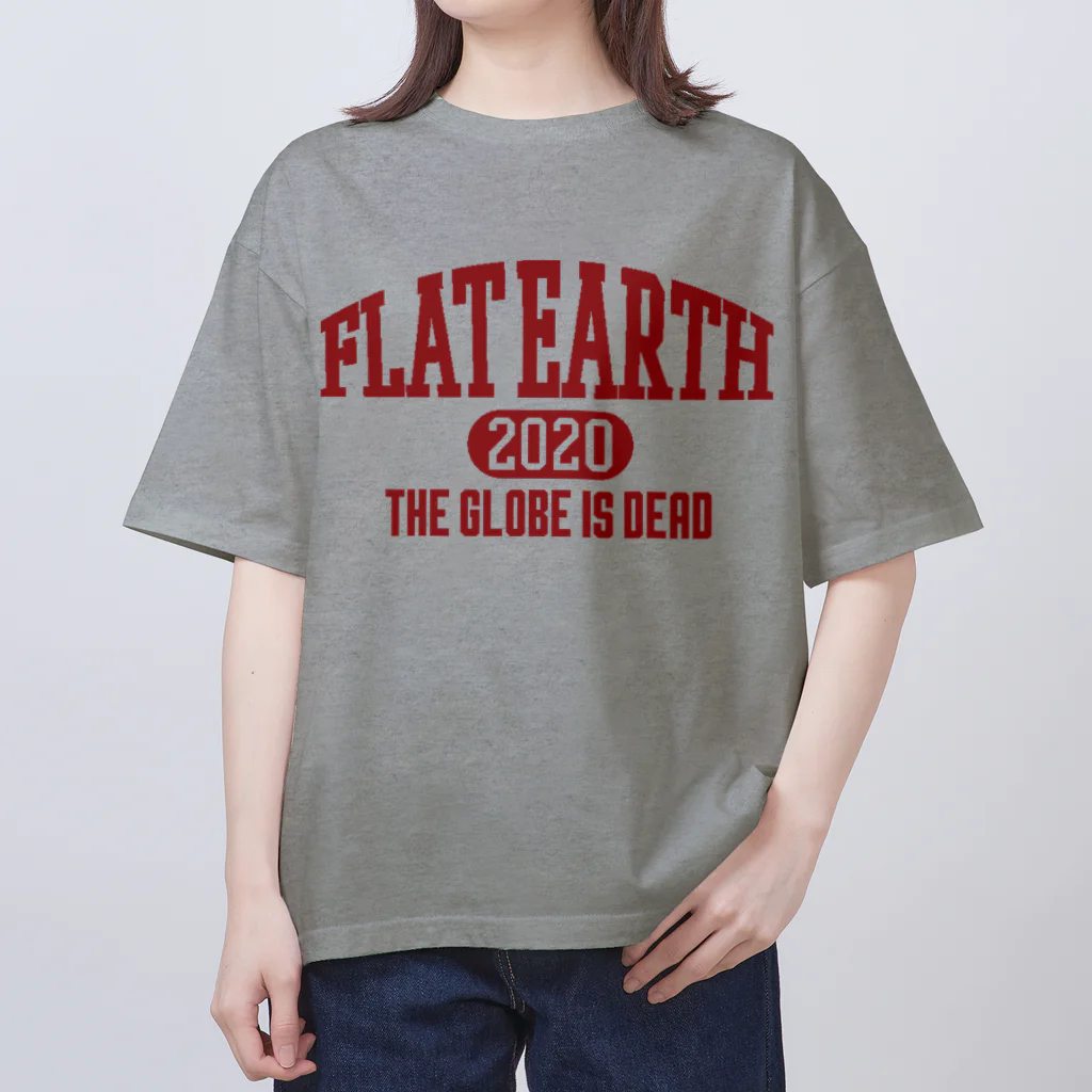 Mappila SHOPのカレッジ風［ネバダカラー］　フラットアース　FLATEARTH Oversized T-Shirt